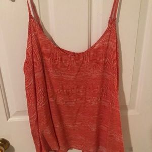 Orange/Red open back tank top!